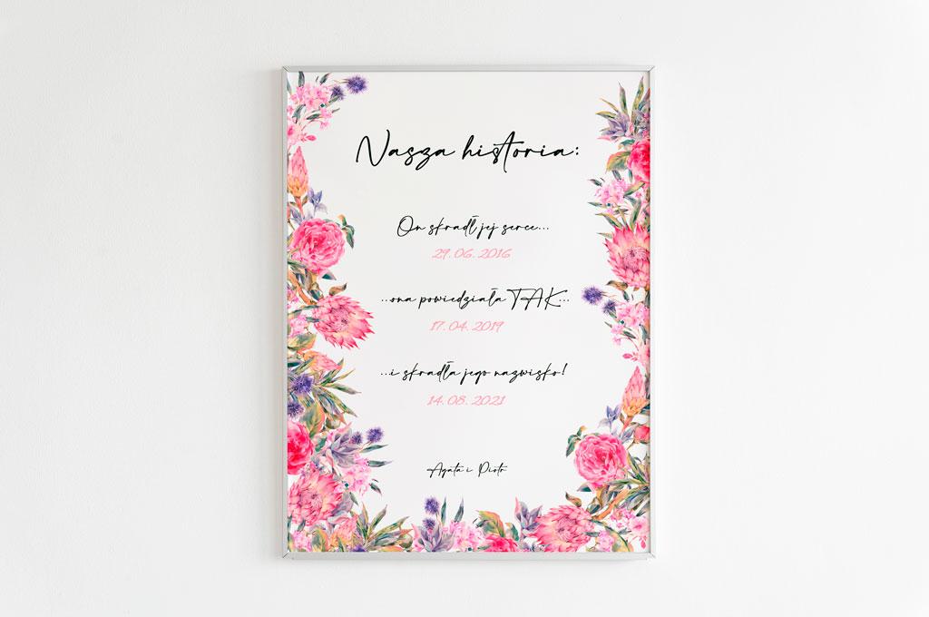 Plakat historia miłości