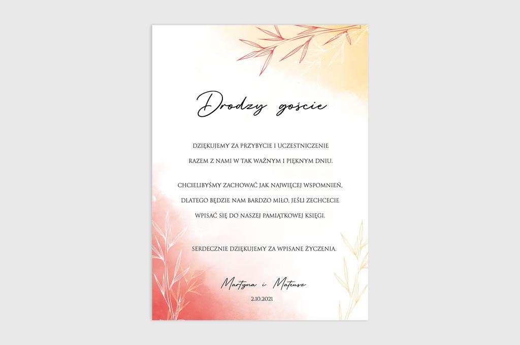 Instrukcja do ramki do księgi gości