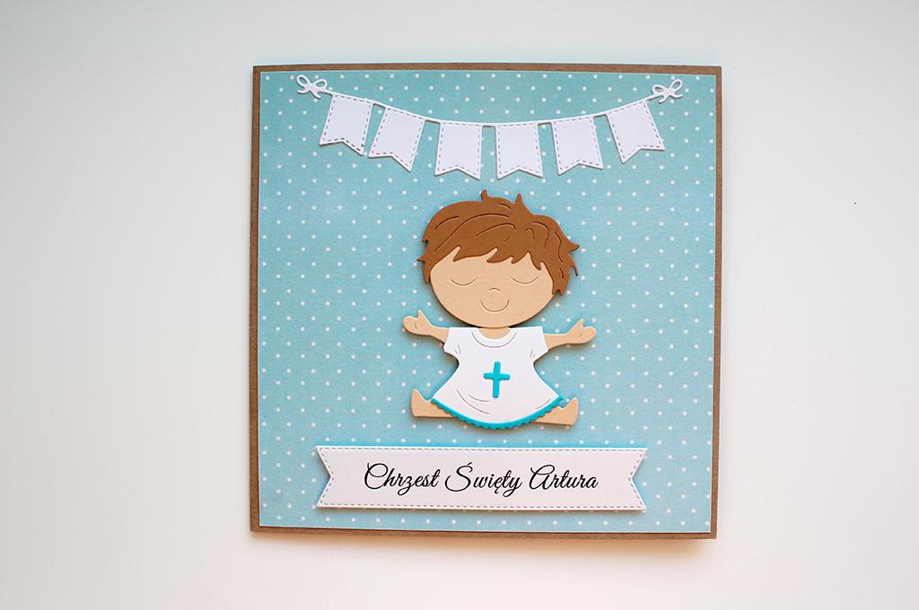 Kartka na chrzest Chłopiec