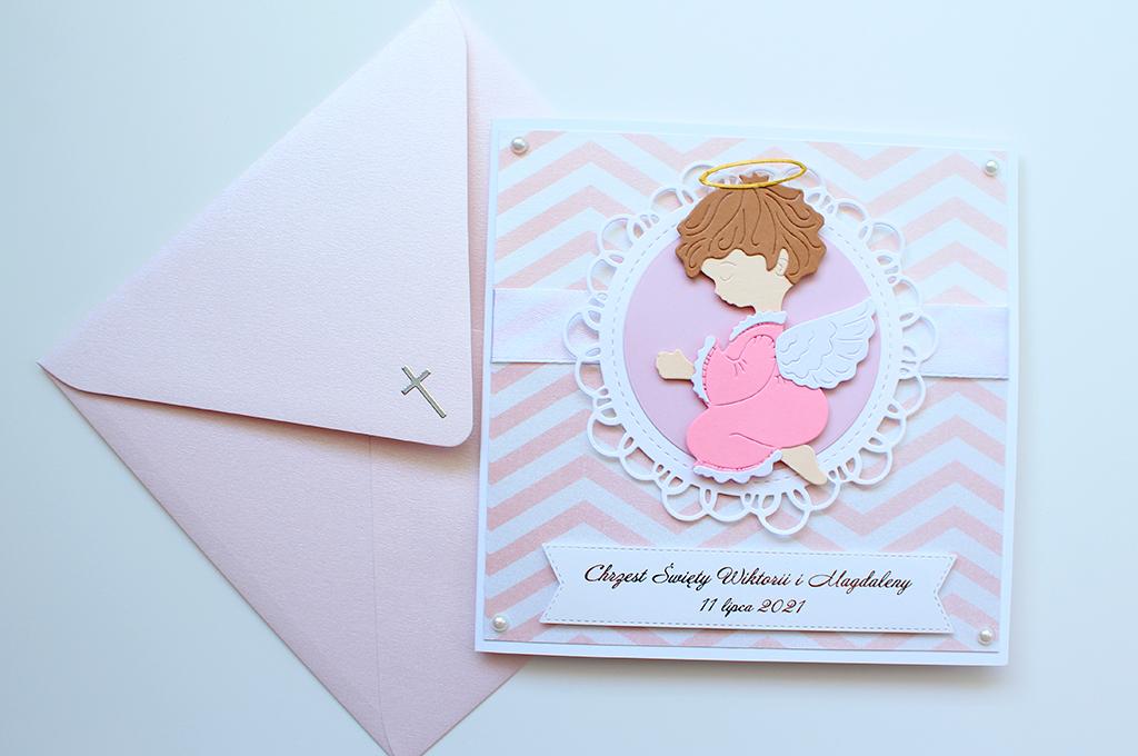 Kartka na chrzest dla dziewczynki