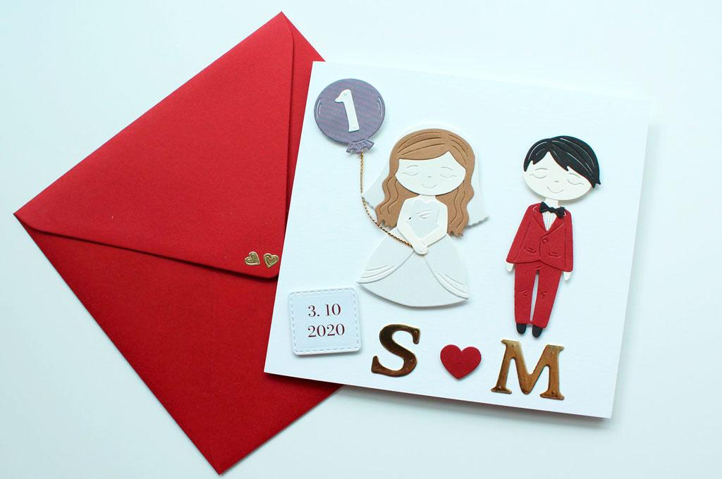 Kartka na rocznicę ślubu Para