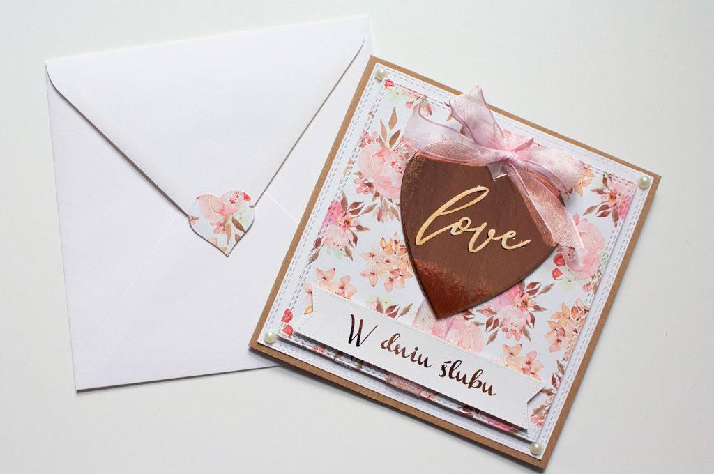 Kartka na ślub Pastelove