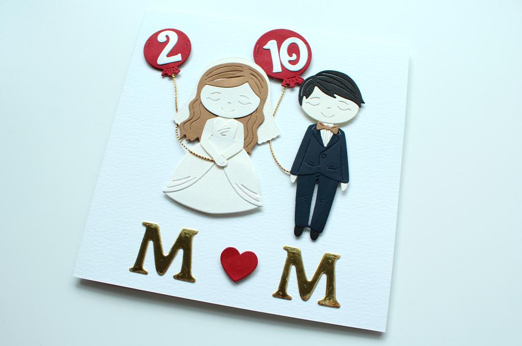 Kartka na ślub/rocznicę Para Młoda