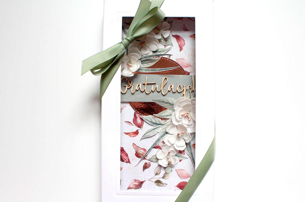 Kartka na ślub w pudełku Gratulacje