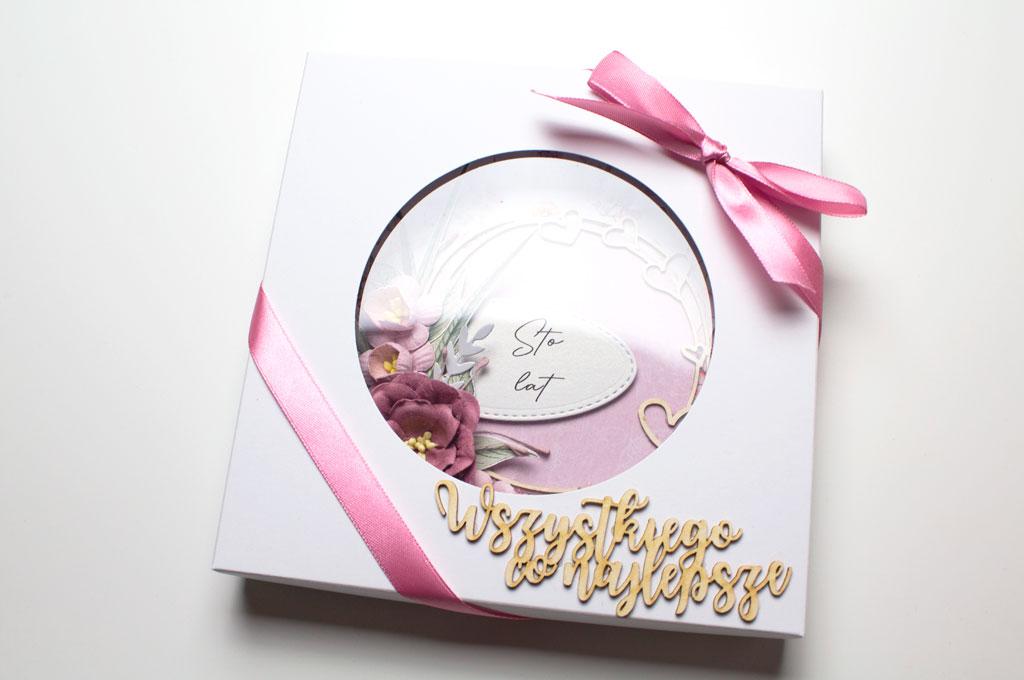 Kartka na urodziny Pink flowers