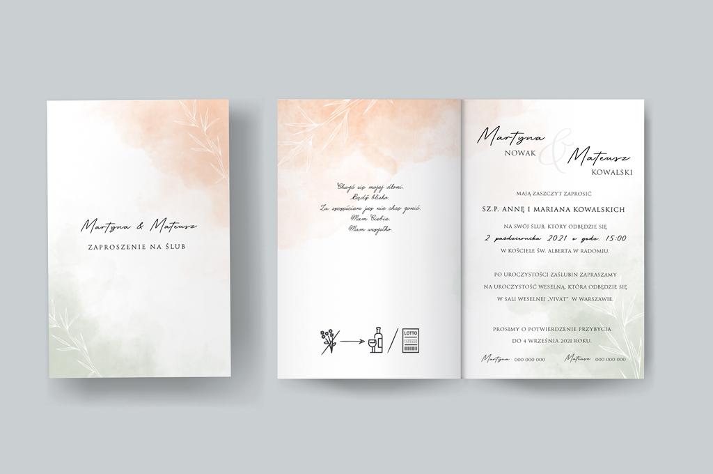 Zaproszenie Green&Orange