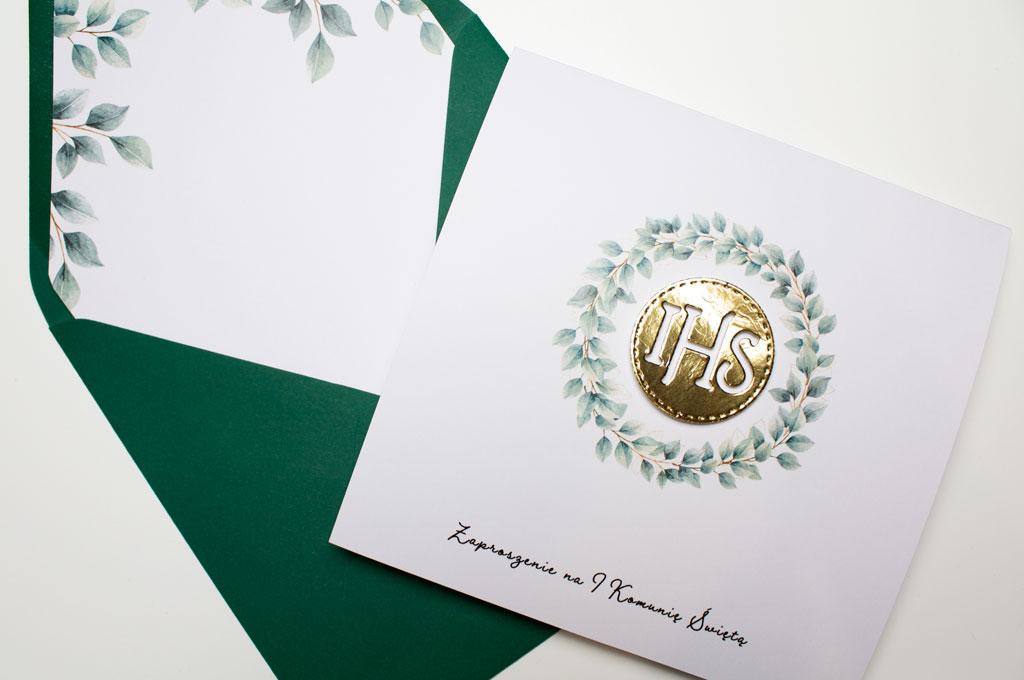 Zaproszenie na Komunię IHS