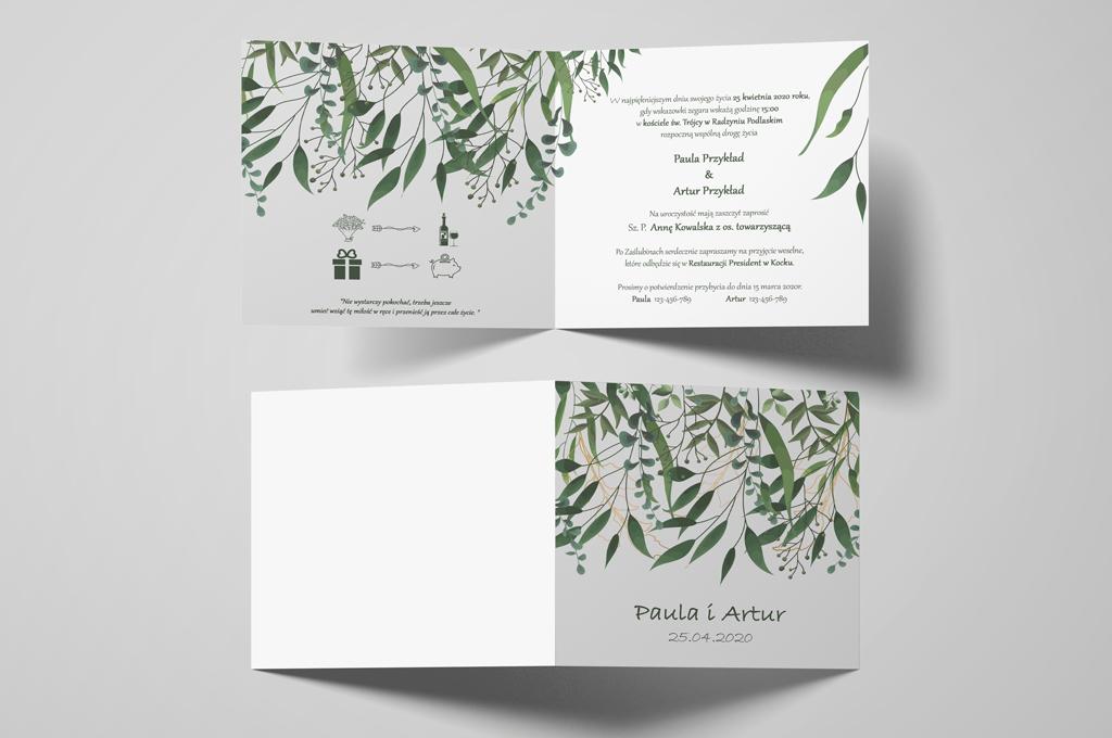 Zaproszenie ślubne Springtime