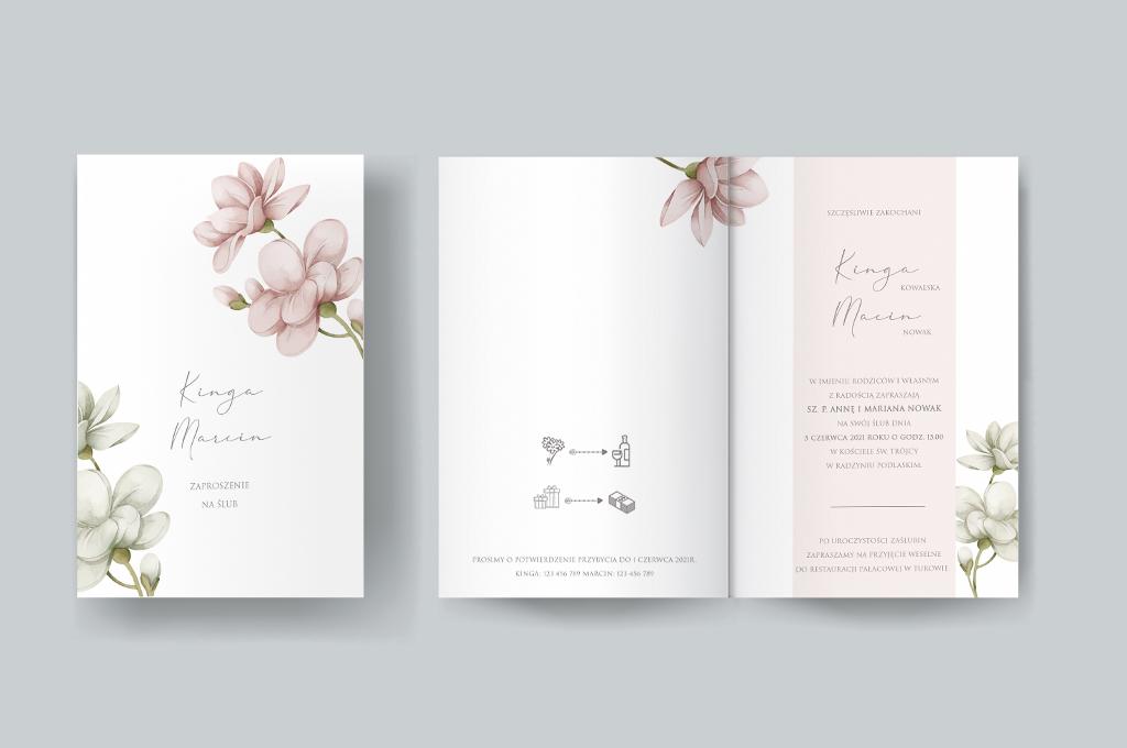 Zaproszenie na ślub Pastelove
